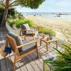 hespéride Conjuntos De Jardín>Juego de jardín TIWI de madera acacia