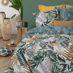 atmosphera Sábanas Y Protectores>Juego funda nórdica y 2 fundas de almohada TROPIK