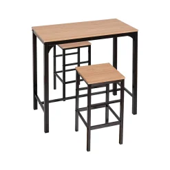 Mesas Para Comer>Juego Mesa Bar Nattes y 2 Taburetes