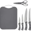 secret d'gourmet Placas Calefactoras Y Tablas De Cortar>Juego Tabla De Cortar+4 Cuchillos