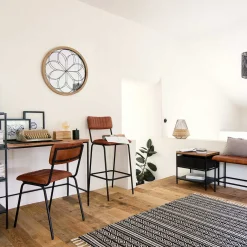 atmosphera Lámparas De Mesa|Estilo Industrial>Lámpara De Mesa De Madera 20x8.3x8.8Cm