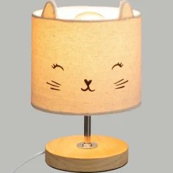 Niños atmosphera4kids Iluminación>Lámpara De Mesa Deco Gato Gris