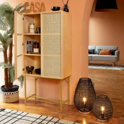 atmosphera Lámparas De Mesa>Lámpara De Mesa Etel Negra 37X55Cm