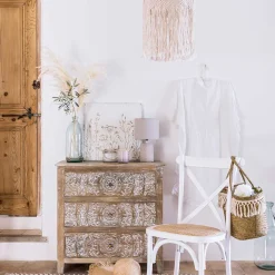 atmosphera Lámparas De Mesa>Lámpara De Mesa Melo Beige 33.5Cm