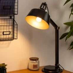 atmosphera Lámparas De Mesa>Lámpara de mesa SOUL ARC negro de metal