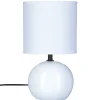 atmosphera Lámparas De Mesa>Lámpara De Mesa Timeo Blanca 25Cm