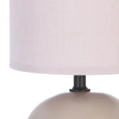 atmosphera Lámparas De Mesa>Lámpara De Mesa Timeo Gris Pardo 25Cm