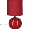 atmosphera Lámparas De Mesa>Lámpara De Mesa Timeo Roja 25Cm