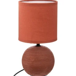 atmosphera Lámparas De Mesa>Lámpara De Mesa Timeo Terracota 25Cm
