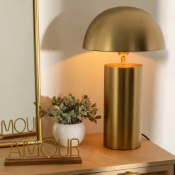 atmosphera Lámparas De Mesa|Estilo Contemporaneo>Lámpara de mesa ULYSSE metálica dorada 50cm