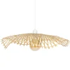 atmosphera Lámparas De Techo>Lámpara de techo de bambú beige TESS