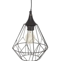 atmosphera Lámparas De Techo>Lámpara De Techo Fil Negra 19x24Cm