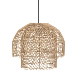 atmosphera Lámparas De Techo>Lámpara De Techo Kery Beige De Rattan