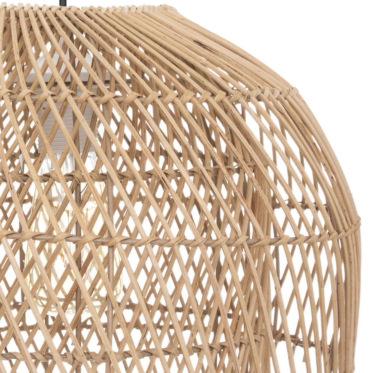 atmosphera Lámparas De Techo>Lámpara De Techo Kery Beige De Rattan