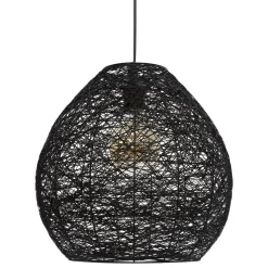 5five Lámparas De Techo>Lámpara De Techo Mona Negra 34x35Cm