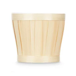 Jarrones Y Vasos>Maceta beige de bambú 15cm