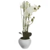 atmosphera Plantas Y Flores Artificiales>Maceta Cerámica Blanca C/Orquídea 53Cm