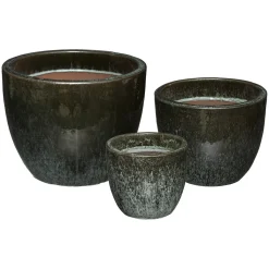 atmosphera Complementos>Maceta Cerámica Verde Tam. 3/3 37x30Cm