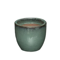 atmosphera Complementos>Maceta Cerámica Verde Tamaño 1/3 24x20Cm