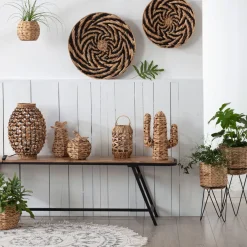 atmosphera Jarrones Y Vasos|Estilo Étnico>Maceta C/Soporte Tamaño 1/2 20x43x20Cm