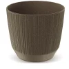 Complementos>Maceta Ryfo Eco Wood Coffee 14.6x12.6Cm