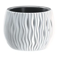 Complementos>Maceta Sandy Bowl Blanca 18x14Cm