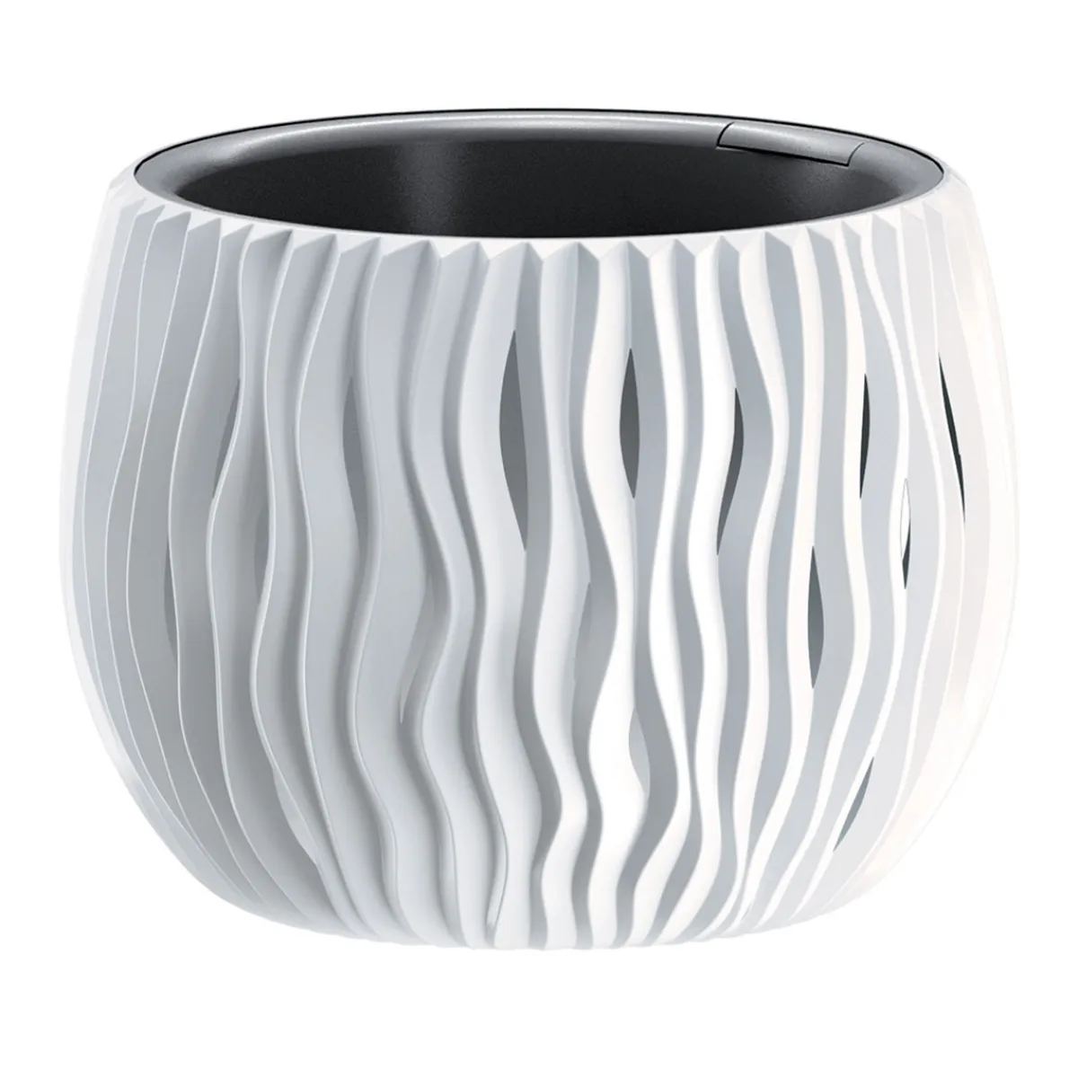 Complementos>Maceta Sandy Bowl Blanca 18x14Cm