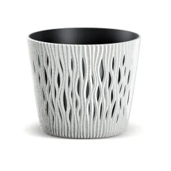 Complementos>Maceta Sandy Round C/Blanco 19x17Cm