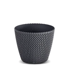 Complementos>Maceta Splofy Eco Wood Antracita 22x26Cm