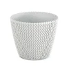 Complementos>Maceta Splofy Eco Wood C/Blanco 16x19Cm