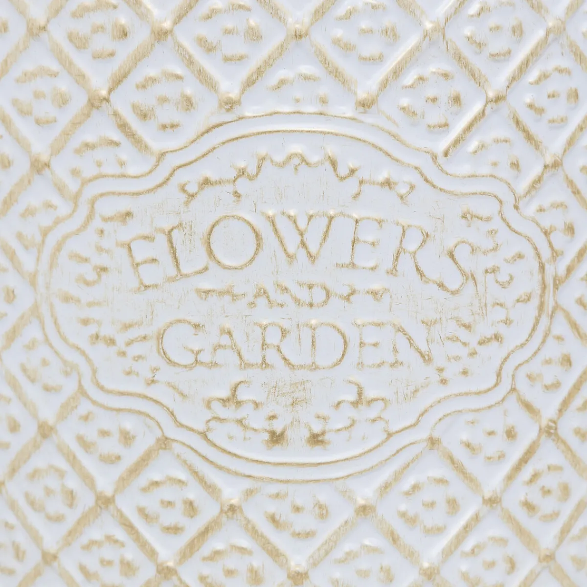 atmosphera Jarrones Y Vasos>Maceta TINO de hierro blanco 22cm