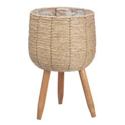 Jarrones Y Vasos>Macetero de fibra natural 39cm