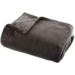 atmosphera Mantas>Manta Coralina Gris Oscuro 130x180Cm