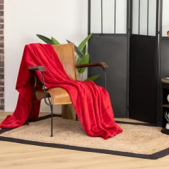 atmosphera Mantas>Manta Coralina Roja 180x230Cm