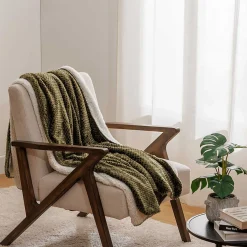 atmosphera Mantas>Manta LYNO verde 130x170cm