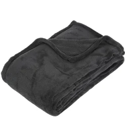 atmosphera Mantas>Manta Microfibra Gris Oscuro 125x150Cm