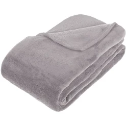 atmosphera Mantas>Manta Microfibra Gris 180x230Cm