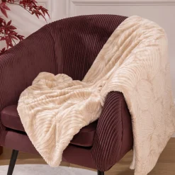 atmosphera Mantas>Manta Pelo Beige Automne