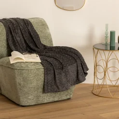 atmosphera Mantas>Manta Rombos 3D Gris 125x150Cm