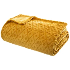 atmosphera Mantas>Manta Rombos 3D Ocre 180x230Cm