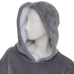 atmosphera Mantas>Manta Sudadera C/Capucha Gris
