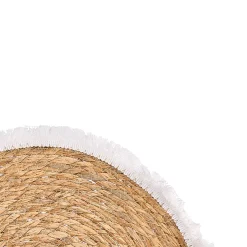 Manteles, Servilletas Y Manteles Individuales>Mantel individual con flecos blanco 38cm