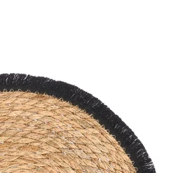 Manteles, Servilletas Y Manteles Individuales>Mantel individual con flecos negro 38cm