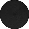 secret d'gourmet Manteles, Servilletas Y Manteles Individuales>Mantel individual redondo negro TEXALINE 38cm