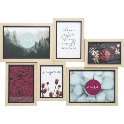 atmosphera Marcos Y Fotos>Marco Múltiple P/6 Fotos 47.5x2.7x34.2Cm