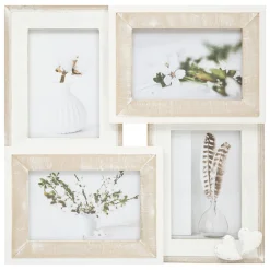 atmosphera Marcos Y Fotos|Estilo Rústico>Marco Para 4 Fotos 33.3x2.5x33.3Cm