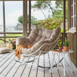 hespéride Columpios>Mecedora PAOPAO blanca