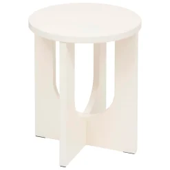 atmosphera Mesas Bajas Y Auxiliares|Estilo Contemporaneo>Mesa auxiliar BLOOM blanca de mdf 50.4x40x40cm