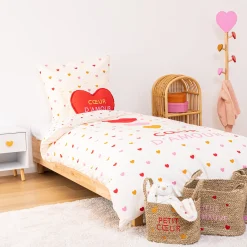 Niños atmosphera4kids Mobiliario>Mesa Auxiliar Con Corazones Blanca