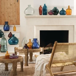 atmosphera Mesas Bajas Y Auxiliares|Estilo Étnico>Mesa Auxiliar Gipsy De Madera 75x43Cm